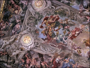 Pietro da Cortona, detail of Glorification of Urban VIII.
